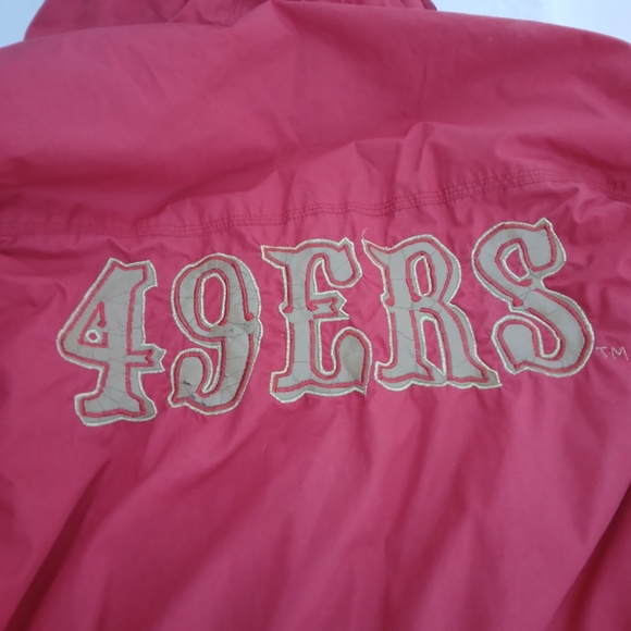 49ers vintage full length sideline jacket by mirage XL - Picture 4 of 8